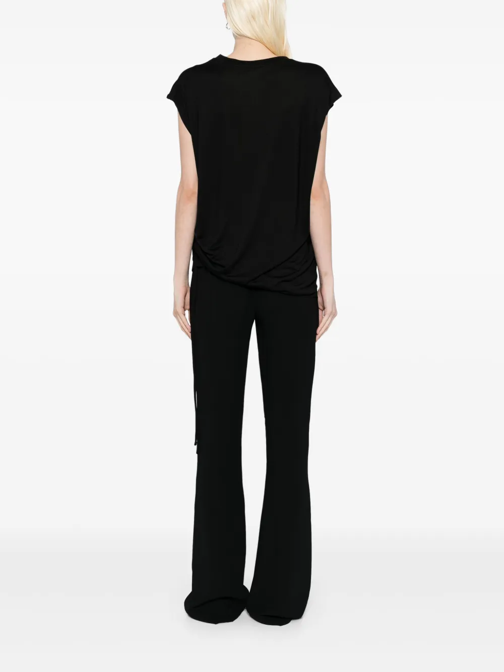 LESS ASYMMETRIC SILK VEST