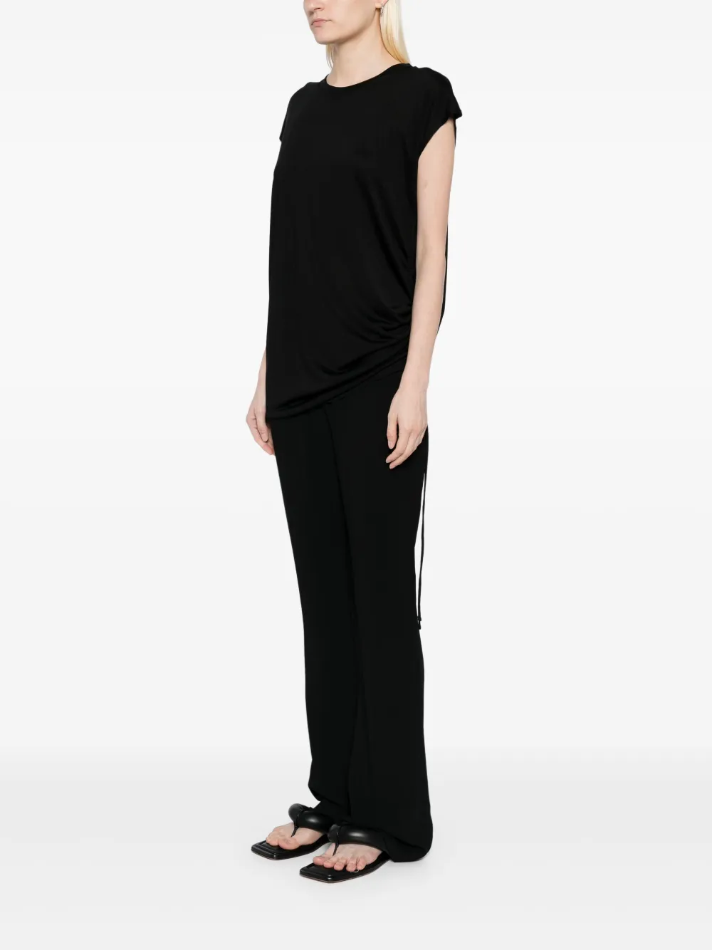 LESS ASYMMETRIC SILK VEST