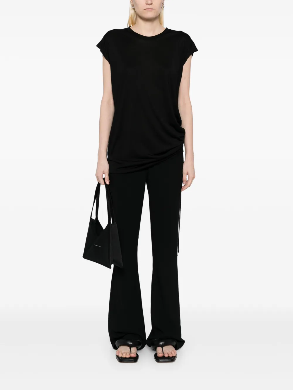 LESS ASYMMETRIC SILK VEST