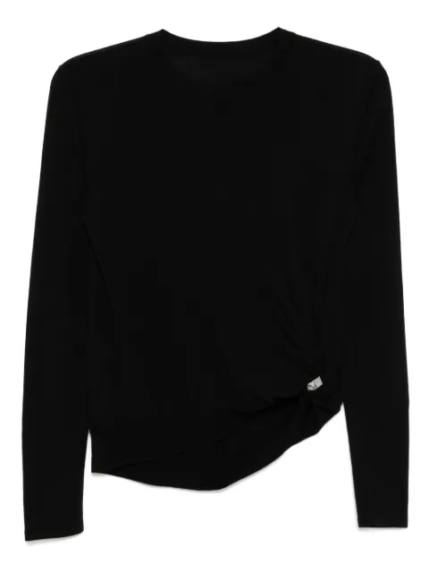 LESS draped knitted top