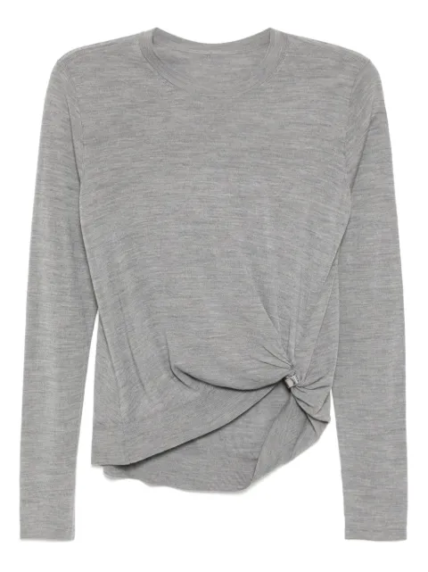 LESS draped knitted top