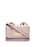 Miu Miu Pre-Owned 2017 logo-plaque shoulder bag - Pink