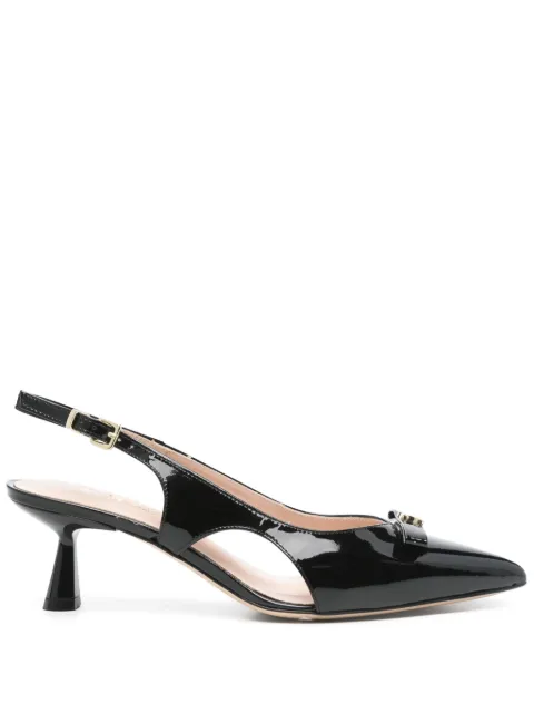 Evaluna 60mm leather pumps