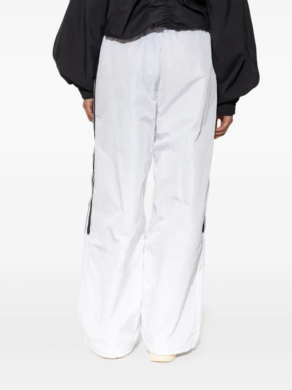 Adidas Originals Logo-embroidered Track Pants In White
