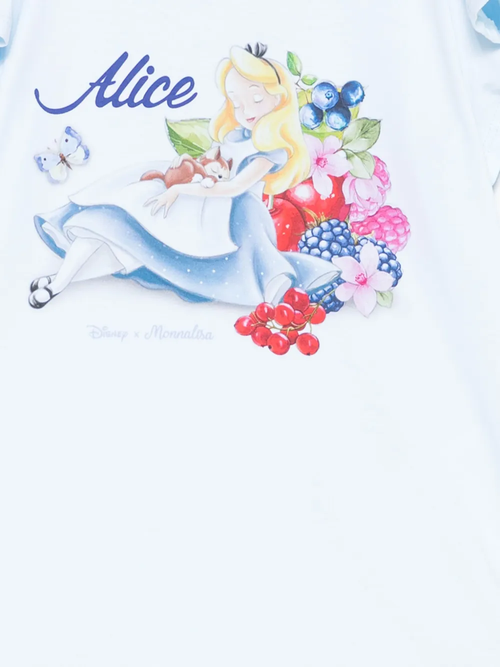 Monnalisa x Disney Alice T-shirt Blauw