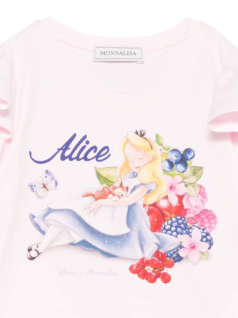 Monnalisa x Disney Alice T-shirt Roze