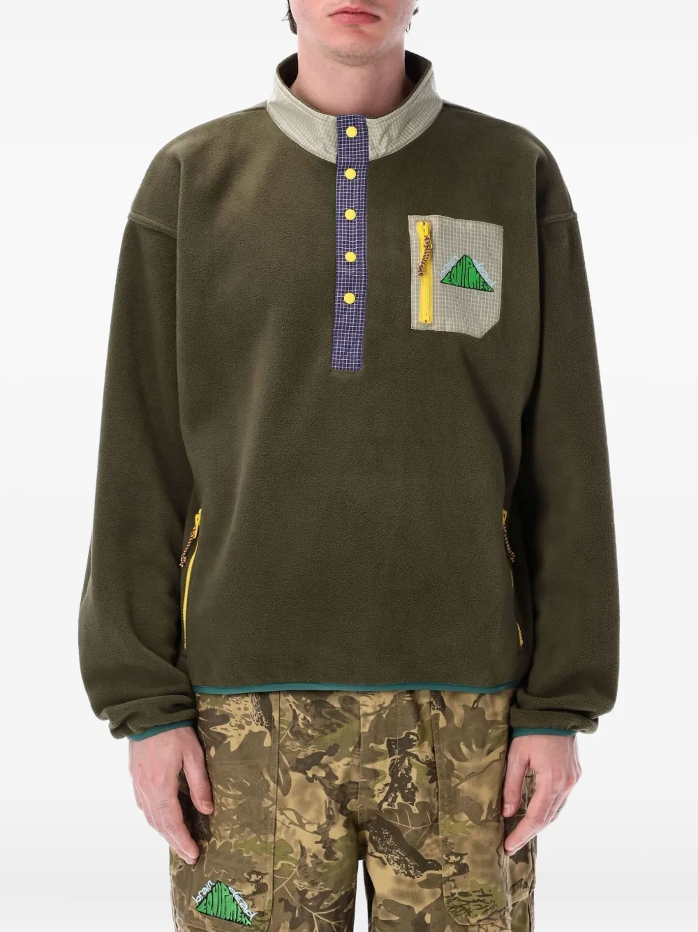 Brain Dead logo-print jacket | Green | Image 1