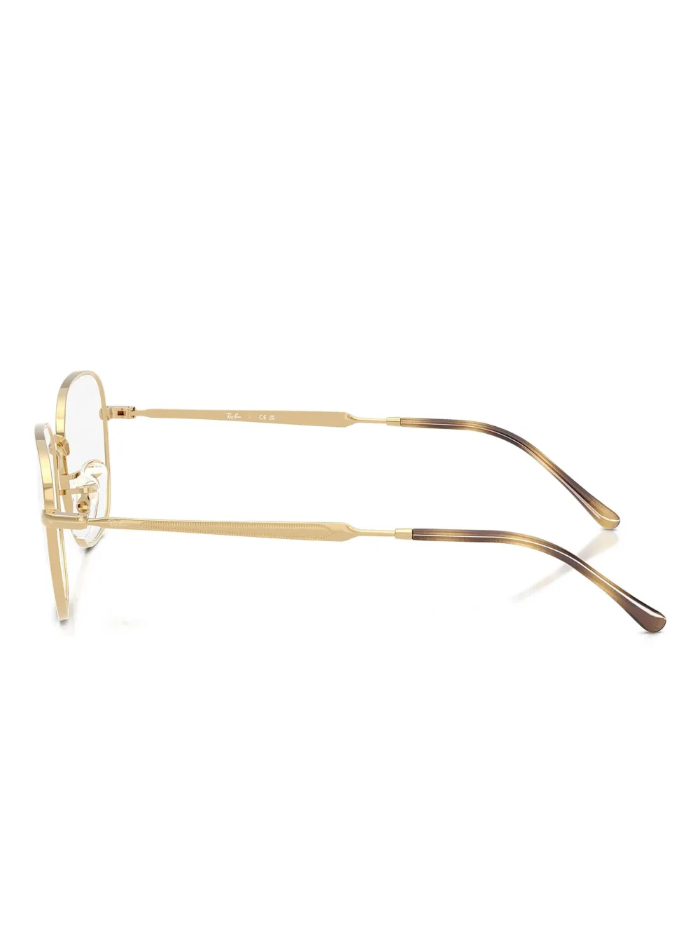 Ray-Ban RX6534 bril met rond montuur Goud