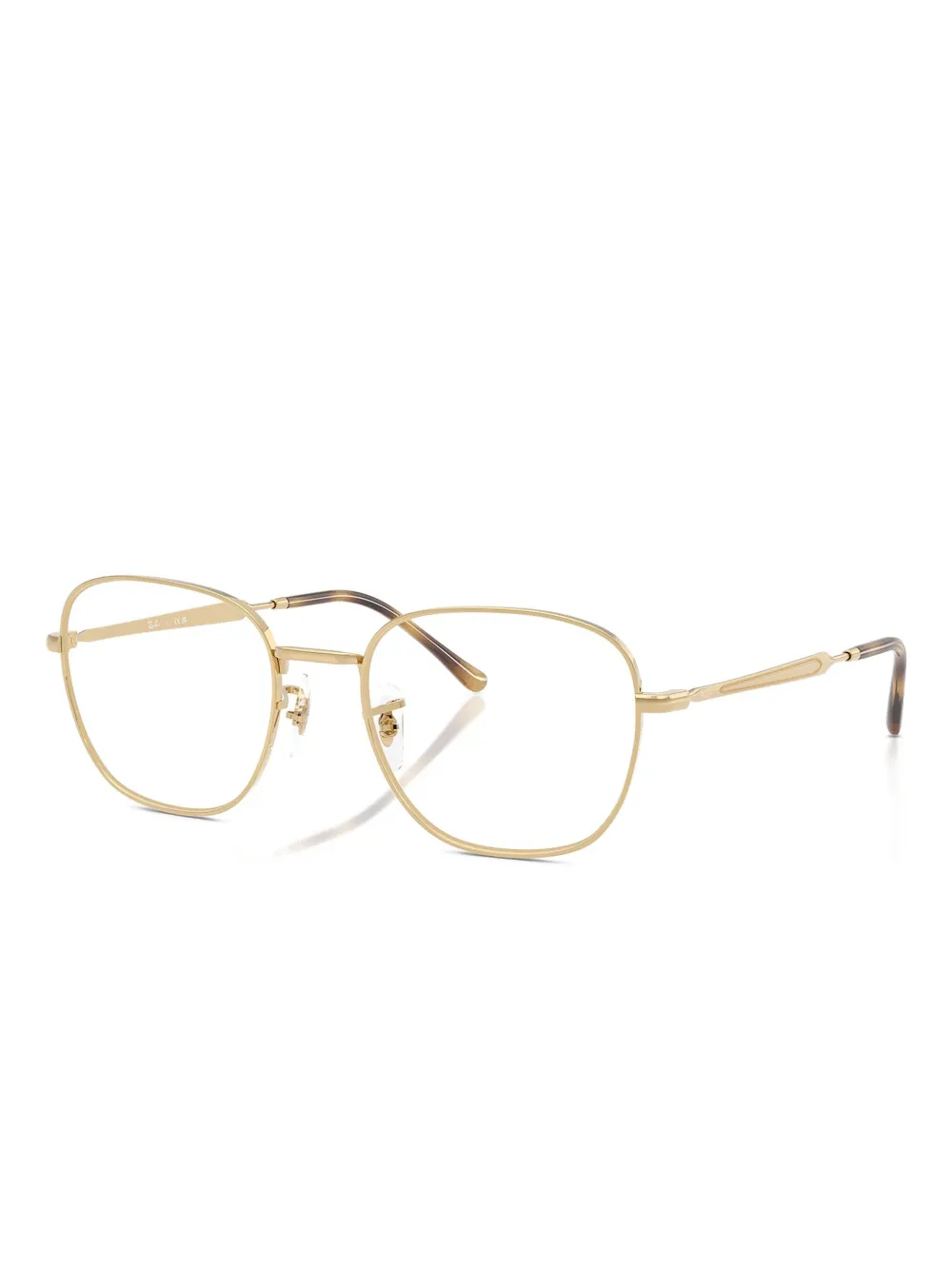 Ray-Ban RX6534 bril met rond montuur Goud
