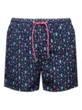 MC2 Saint Barth pattern-jacquard swim shorts - Blue