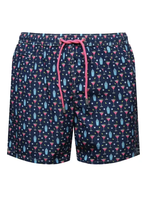 MC2 Saint Barth pattern-jacquard swim shorts