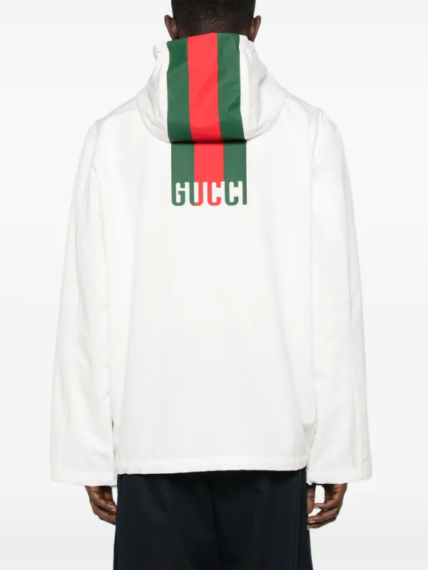 Gucci Ripstop zip-up Jacket | Neutrals | FARFETCH