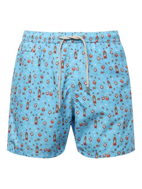 MC2 Saint Barth shorts de playa con motivo en jacquard
