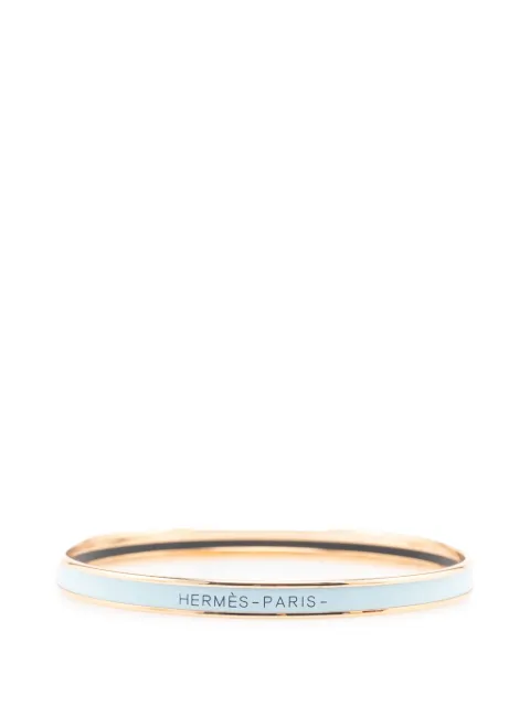 Hermès Pre-Owned 2000-2024 Extra Narrow Enamel Uni Bangle 62 costume bracelet