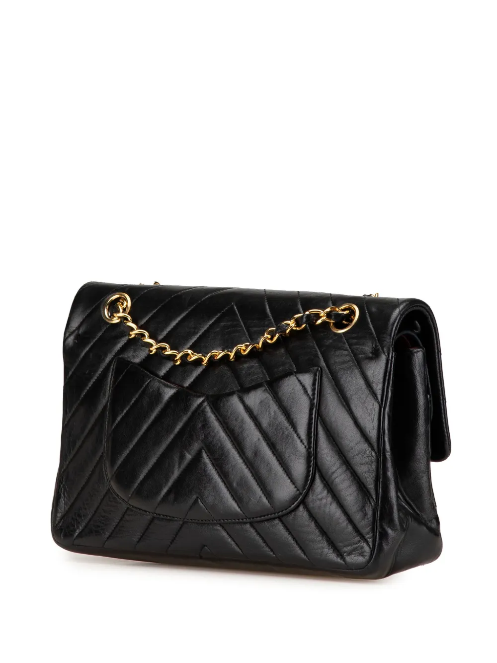 CHANEL Pre-Owned 1989-1991 Medium Classic Chevron Lambskin Double Flap shoulder bag | Pre-Owned | Image 2