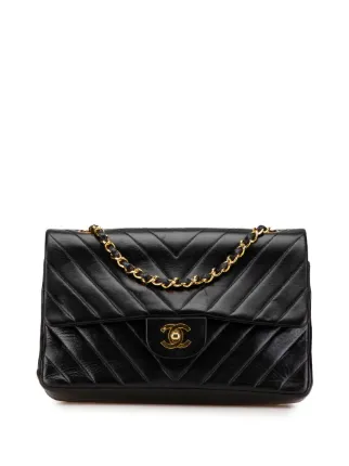 CHANEL Pre-Owned 1989-1991 ミディアム クラシック シェブロン CHANEL Pre-Owned 1989-1991 ミディアム クラシック シェブロン