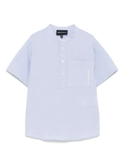 Emporio Armani Kids logo-embroidered shirt 
