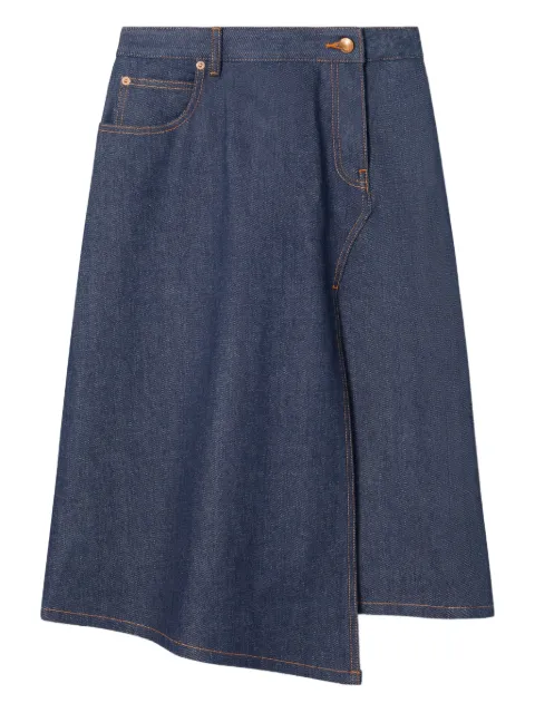 Tory Burch asymmetric denim skirt