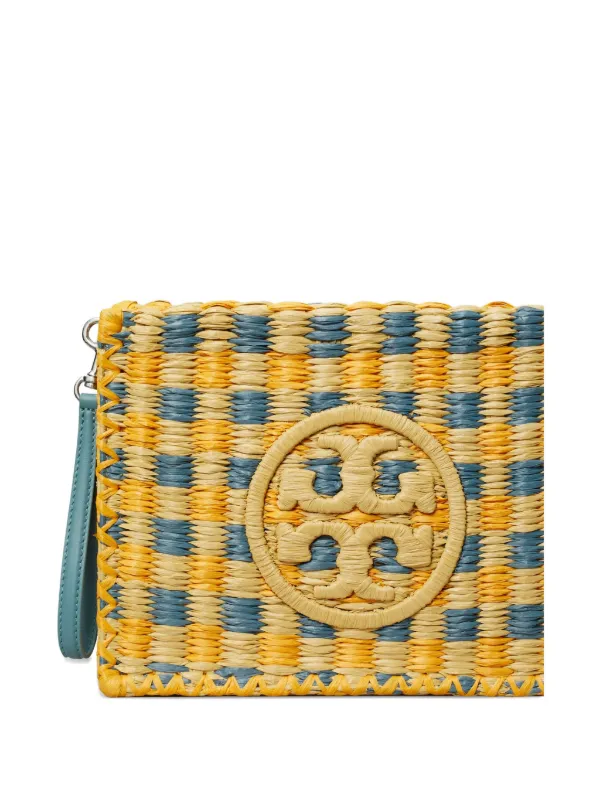 Tory Burch Ellaかごバッグ イエロー Tory Burch Ellaかごバッグ イエロー Small Ella Croc-Embossed