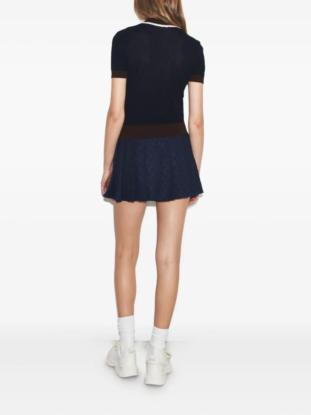 Tory Burch Gebreid poloshirt Blauw