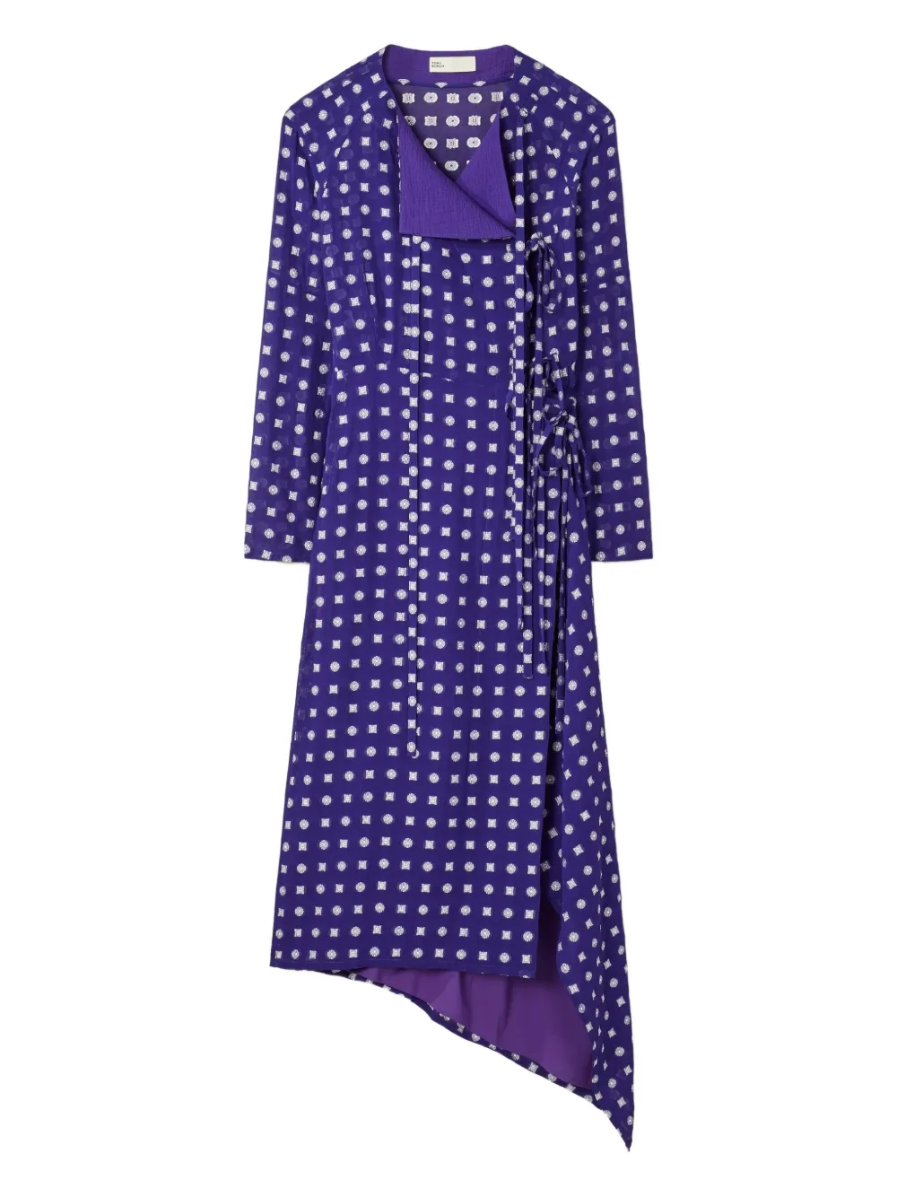 Tory Burch ポルカドット ラップドレス - パープル Tory Burch ポルカドット ラップドレス - パープル