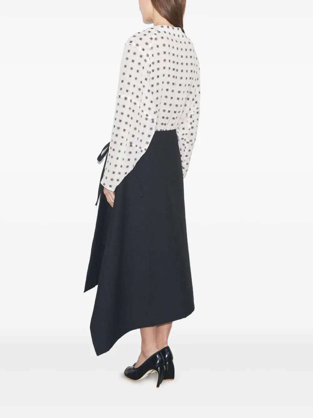 Tory Burch Midi-rok met wikkel-effect Zwart