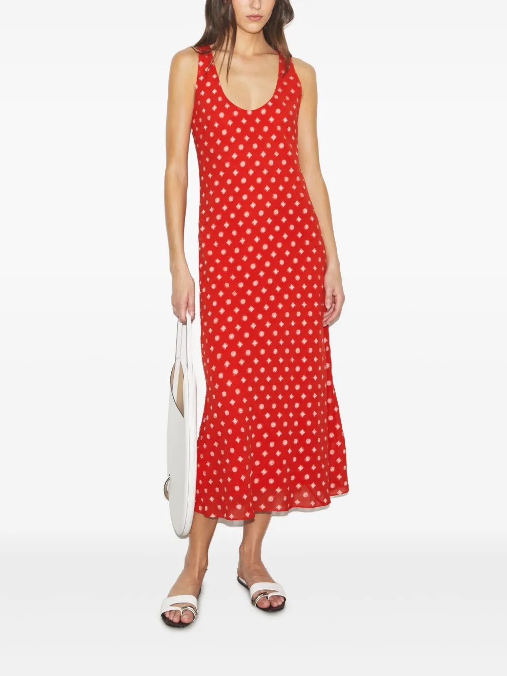 Tory Burch Maxi-jurk met stippen Rood