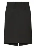 Tory Burch asymmetrical midi skirt - Black