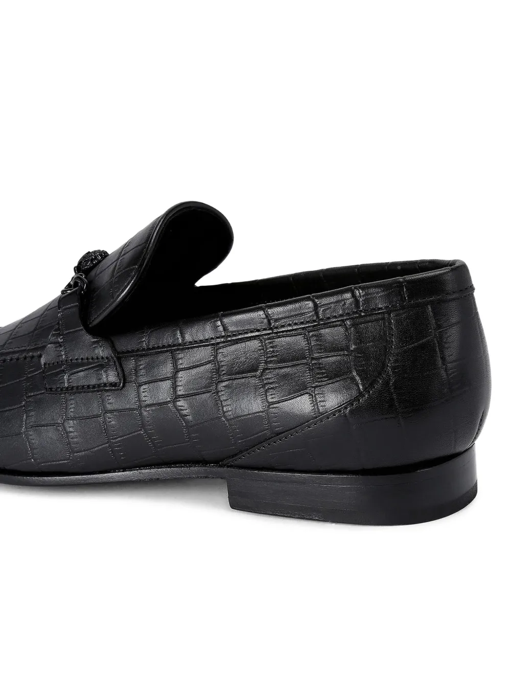 Kurt Geiger London Alton loafers met krokodillen-reliëf Zwart