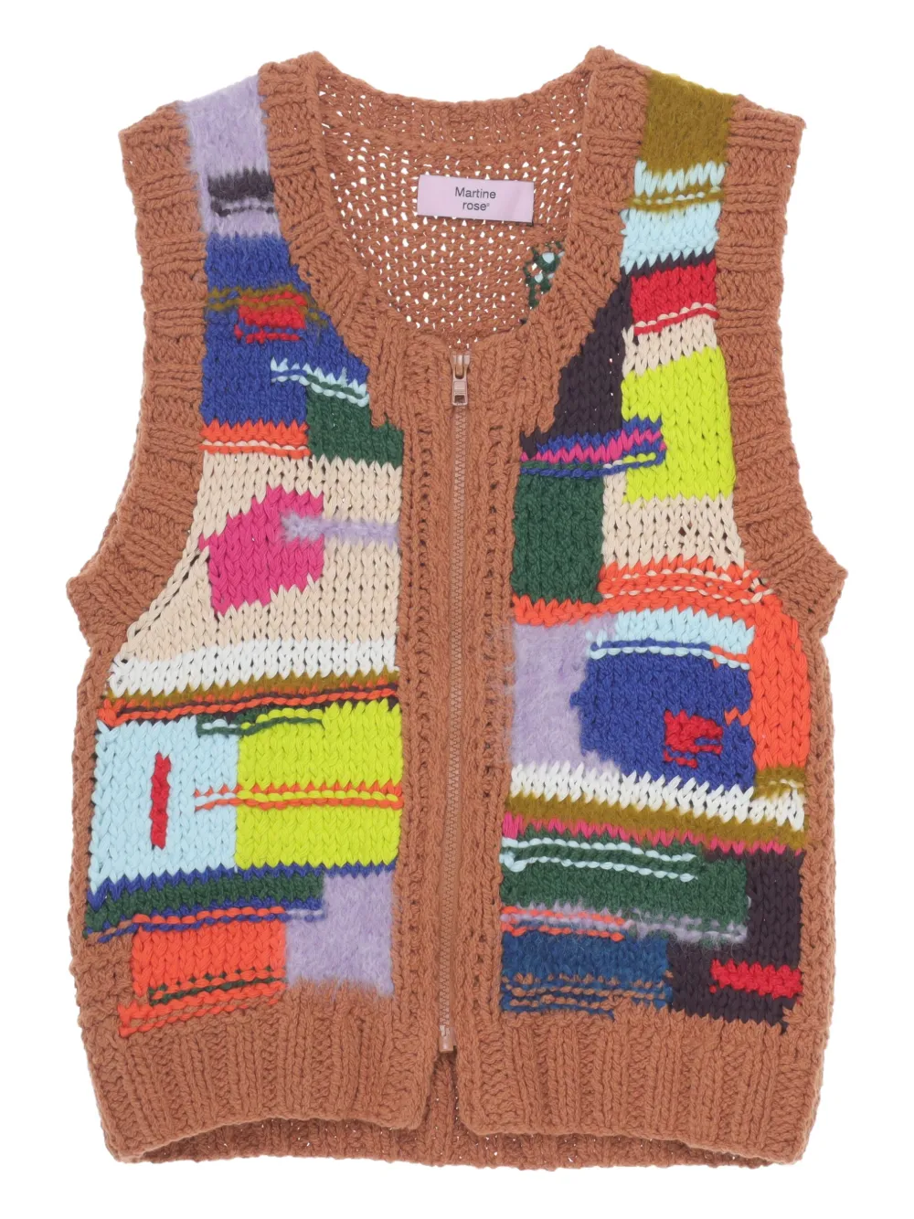 Martine Rose Gilet met rits Bruin
