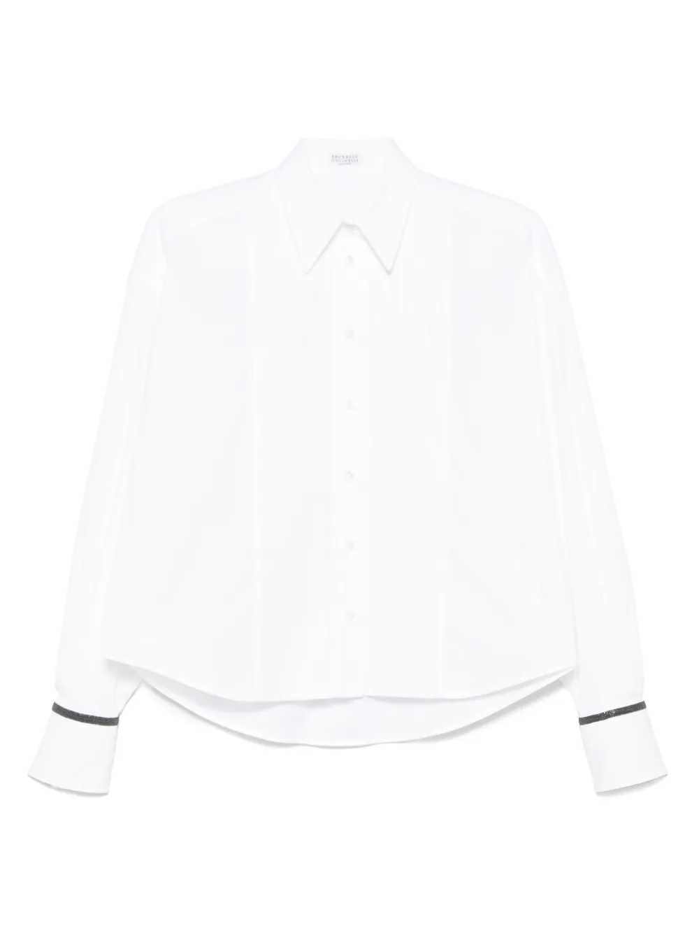 Brunello Cucinelli Gesmockte blouse Wit