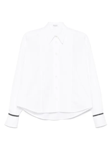 Brunello Cucinelli pintuck-detailed shirt