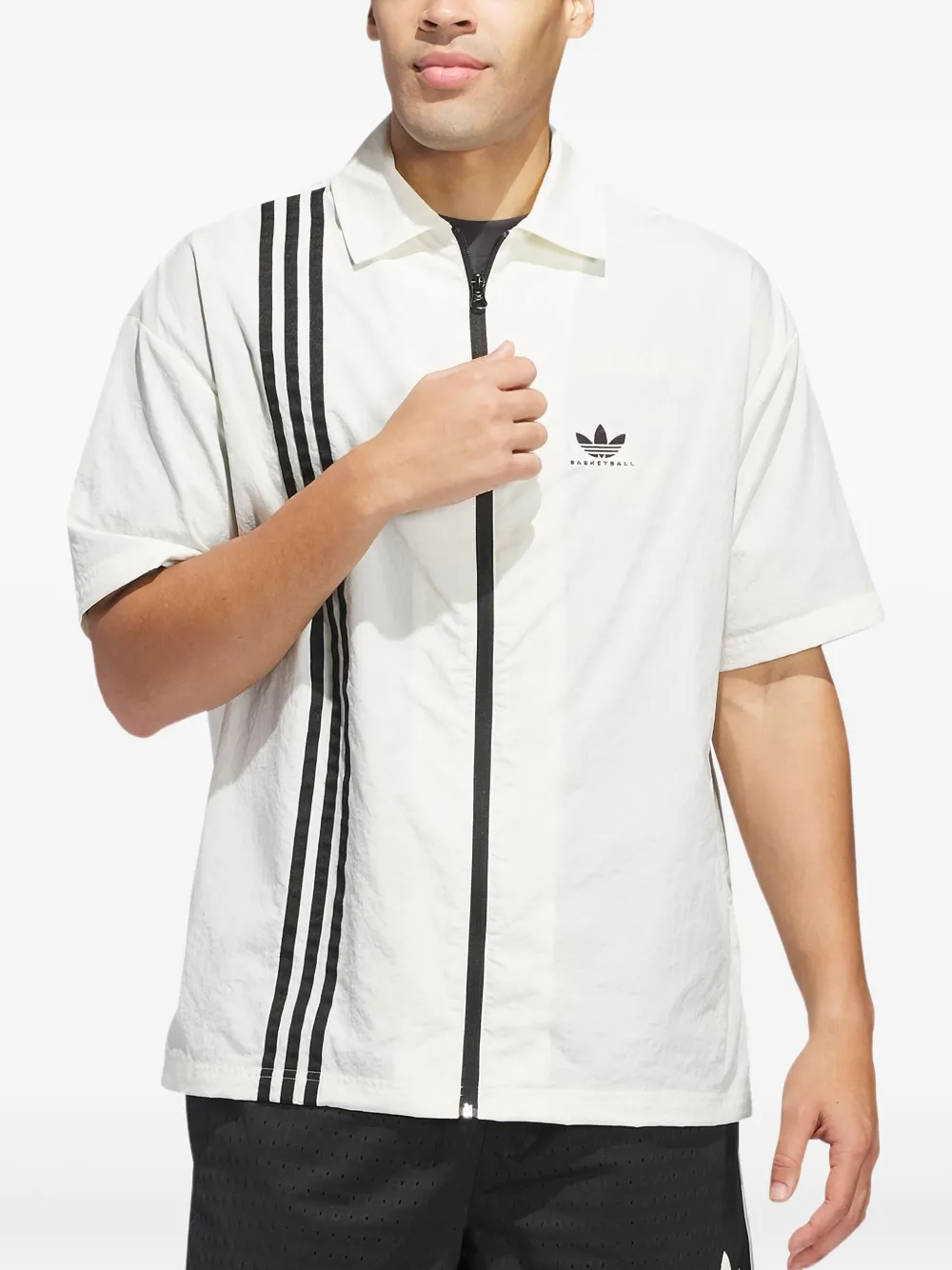 Adidas Overhemd met geborduurd logo - Wit