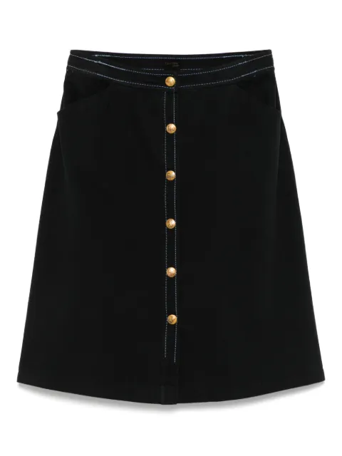Céline Pre-Owned falda midi de sarga 1970