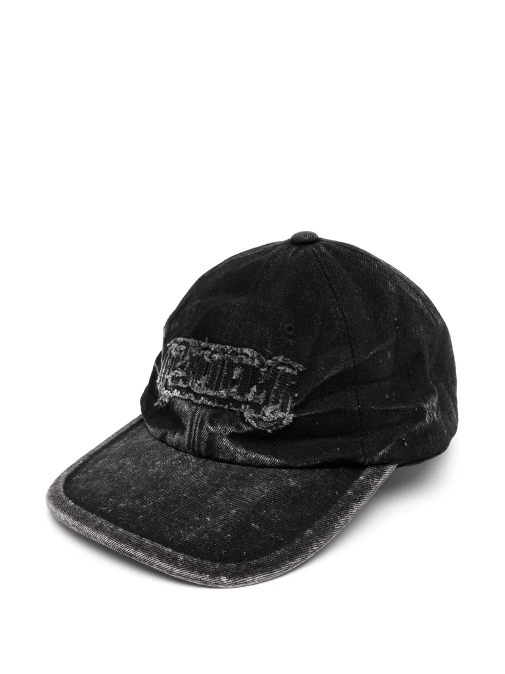 Juun.J denim embroidered ball cap - ブラック Juun.J denim embroidered ball cap - ブラック