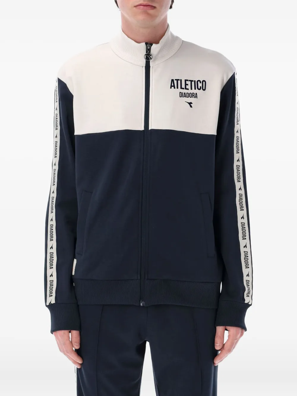 Diadora colour-block zip-up sweatshirt | Blue | Image 1