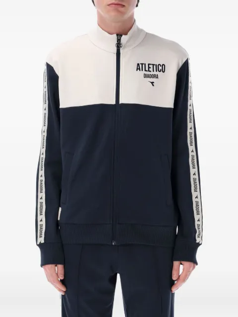 Diadora colour-block zip-up sweatshirt