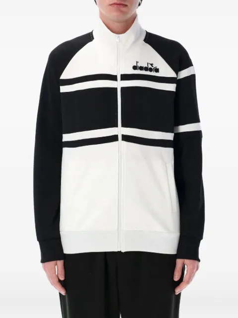 Diadora colour-block zip-up sweatshirt