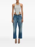 Victoria Beckham high leg-cut bodysuit - Grey