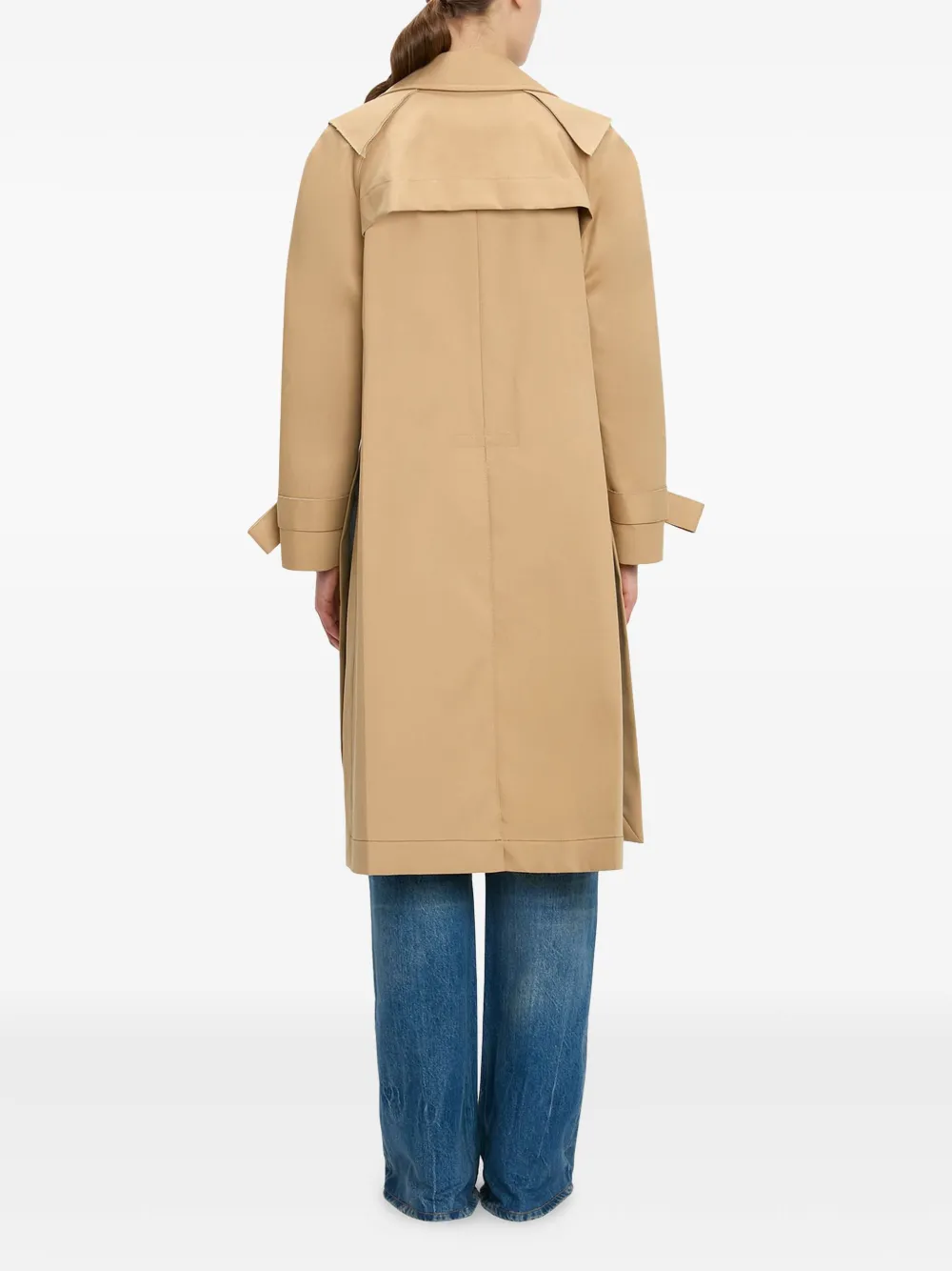 Victoria Beckham Raglan trenchcoat met ceintuur Beige
