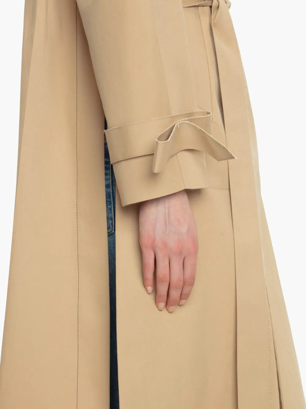 Victoria Beckham Raglan trenchcoat met ceintuur Beige