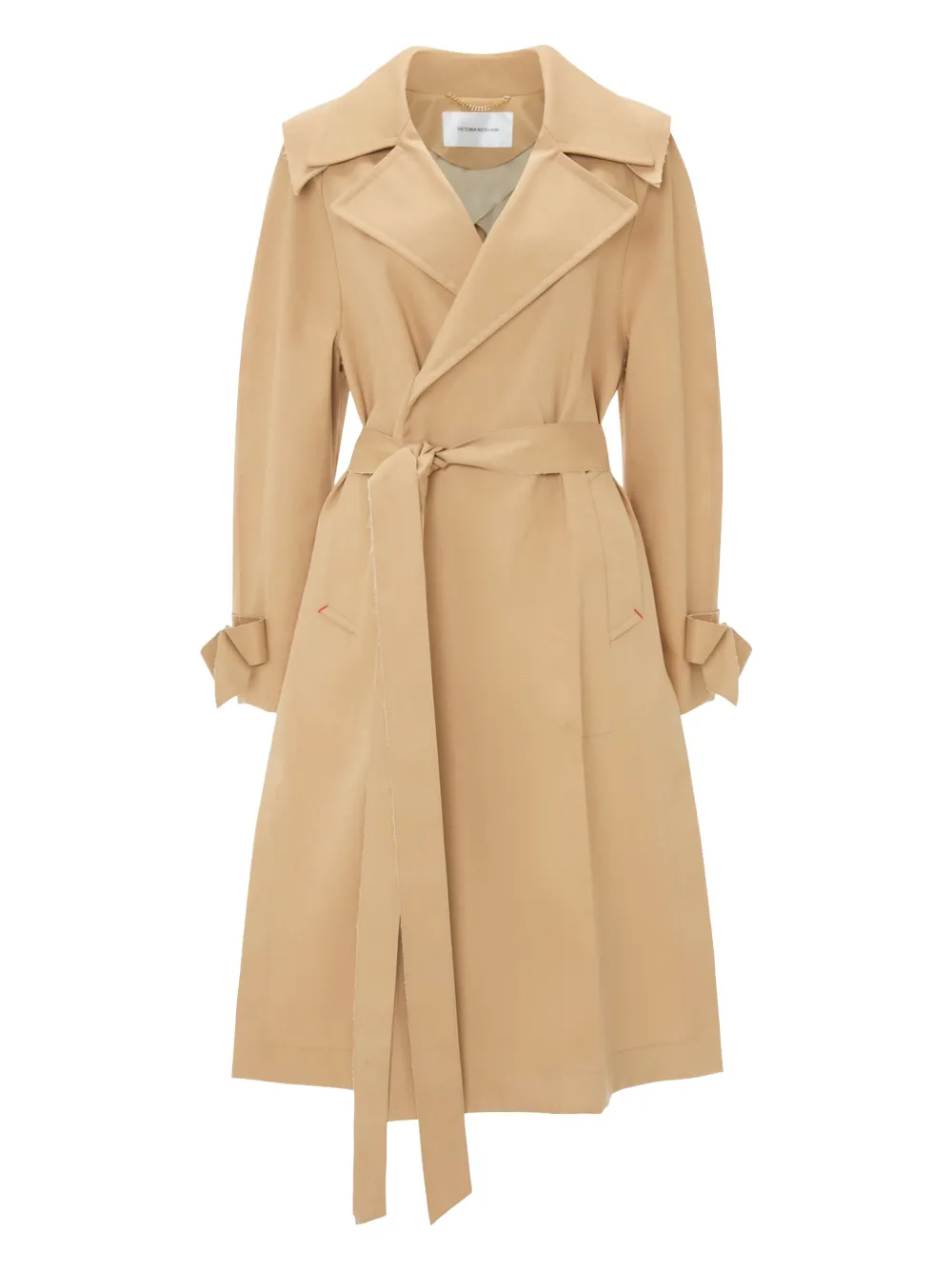 Victoria Beckham Raglan trenchcoat met ceintuur Beige