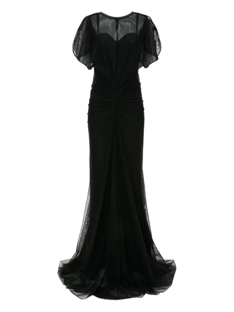 Victoria Beckham sheer-overlay dress