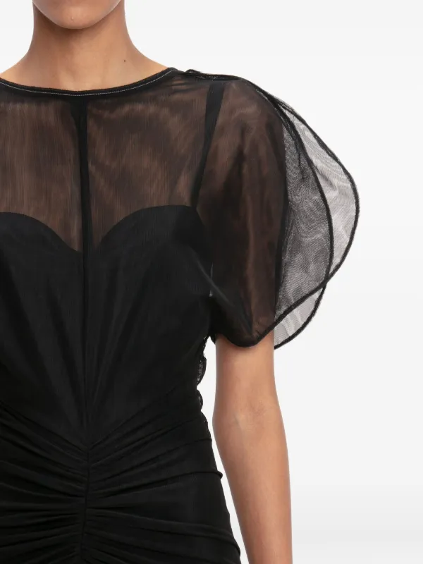 VICTORIA BECKHAM☆関税込☆ヘンリーアシンメトリーパネルドレス VICTORIA BECKHAM Asymmetric cutout ruched stretch-jersey
