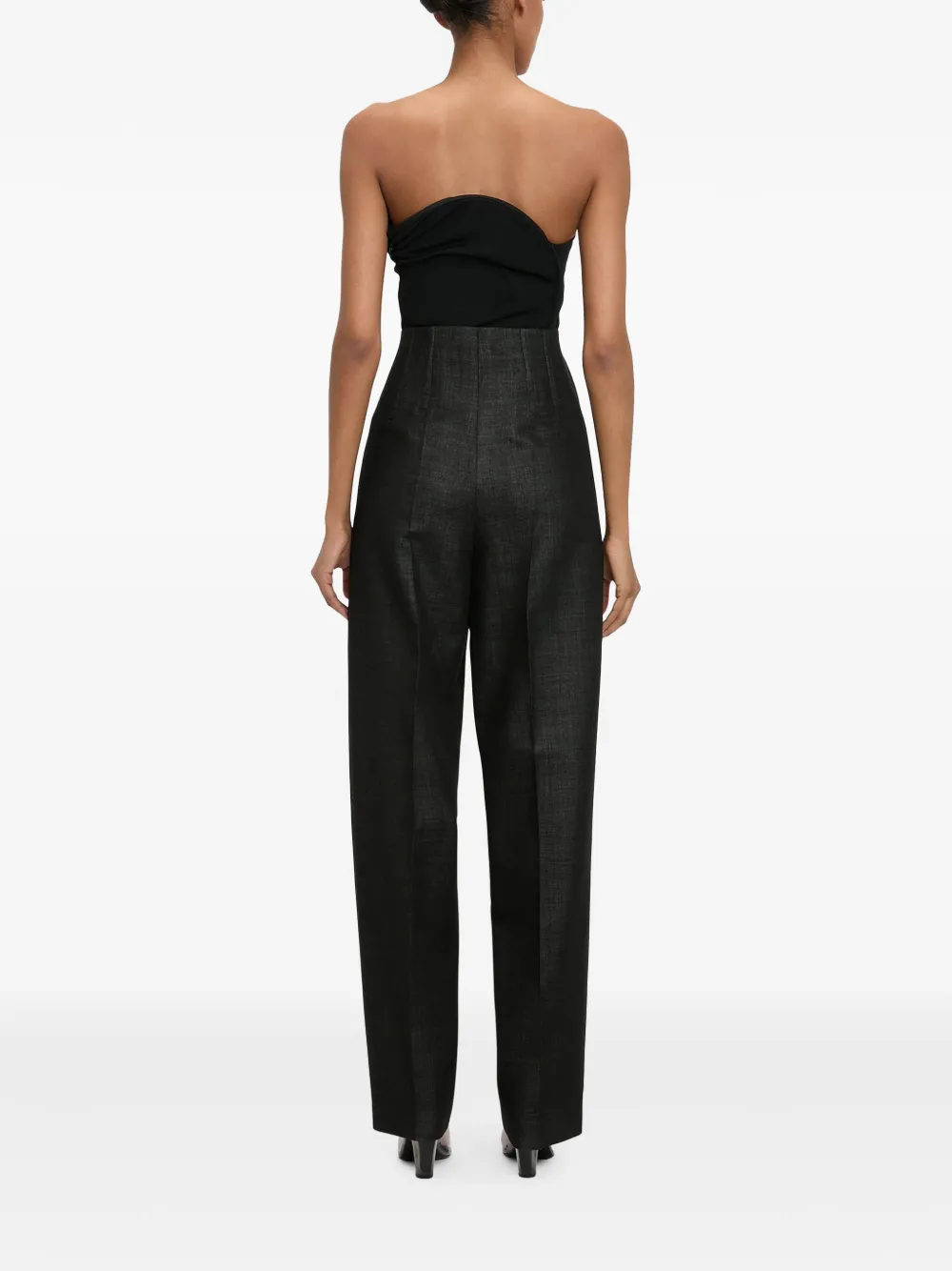 Victoria Beckham Broek in korset-stijl Zwart