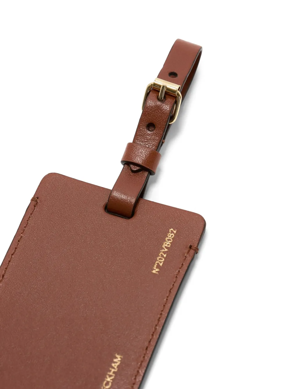Victoria Beckham Bagagelabel met logo Bruin