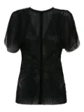 Victoria Beckham tulle blouse - Black
