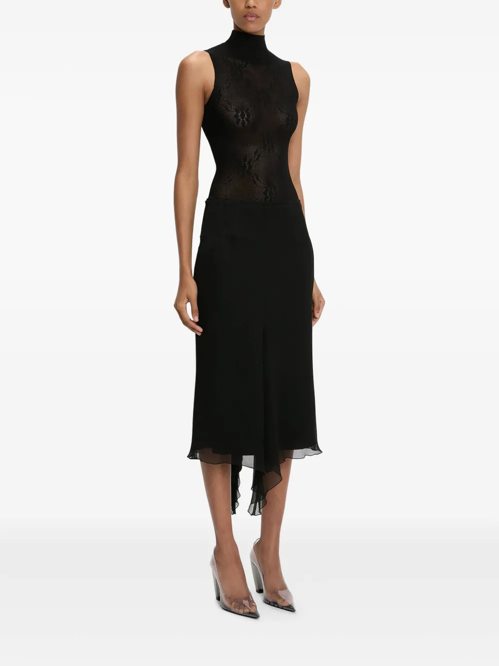 Victoria Beckham Blouse in korset-stijl Zwart
