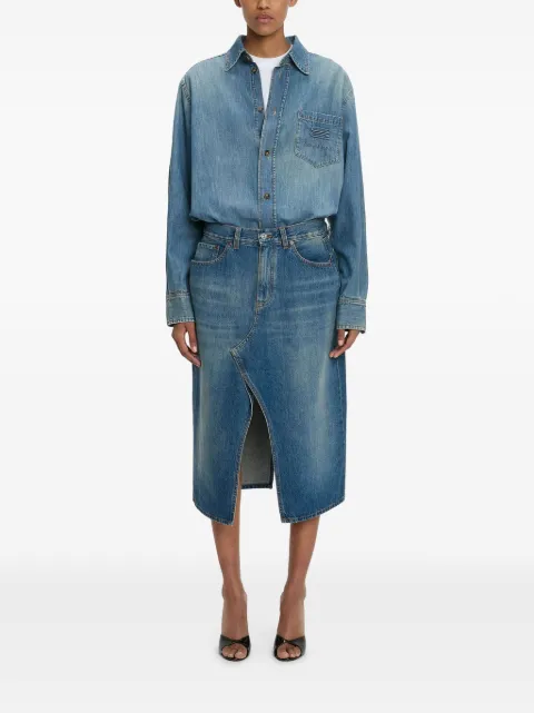 Victoria Beckham قميص جينز