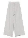 Andrea Ya'aqov drawstring wide-leg trousers - Grey